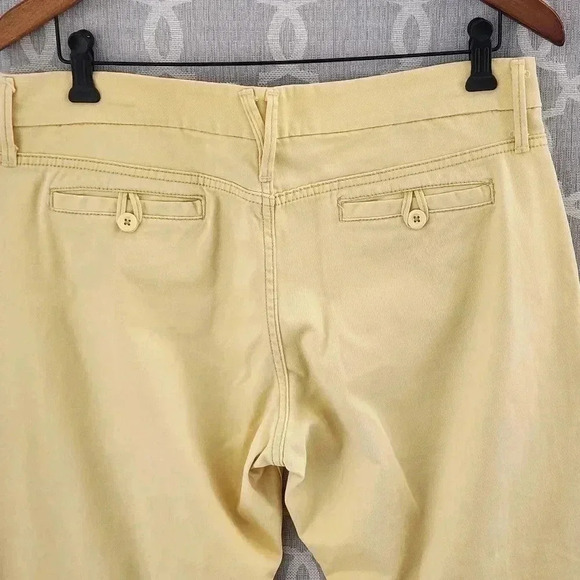 Vintage Y2k Levi's Tab Twills Yellow Stretched Women's Jean Capris 10 - Picture 3 of 8